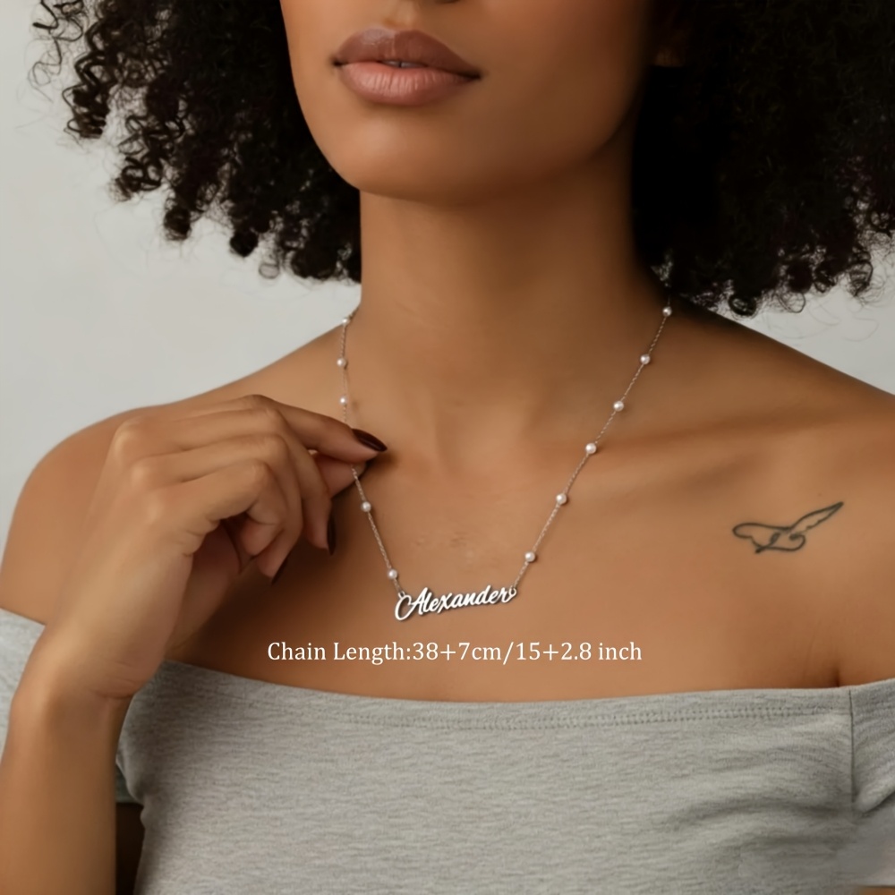Women's Custom Golden Creative Special Name Necklace